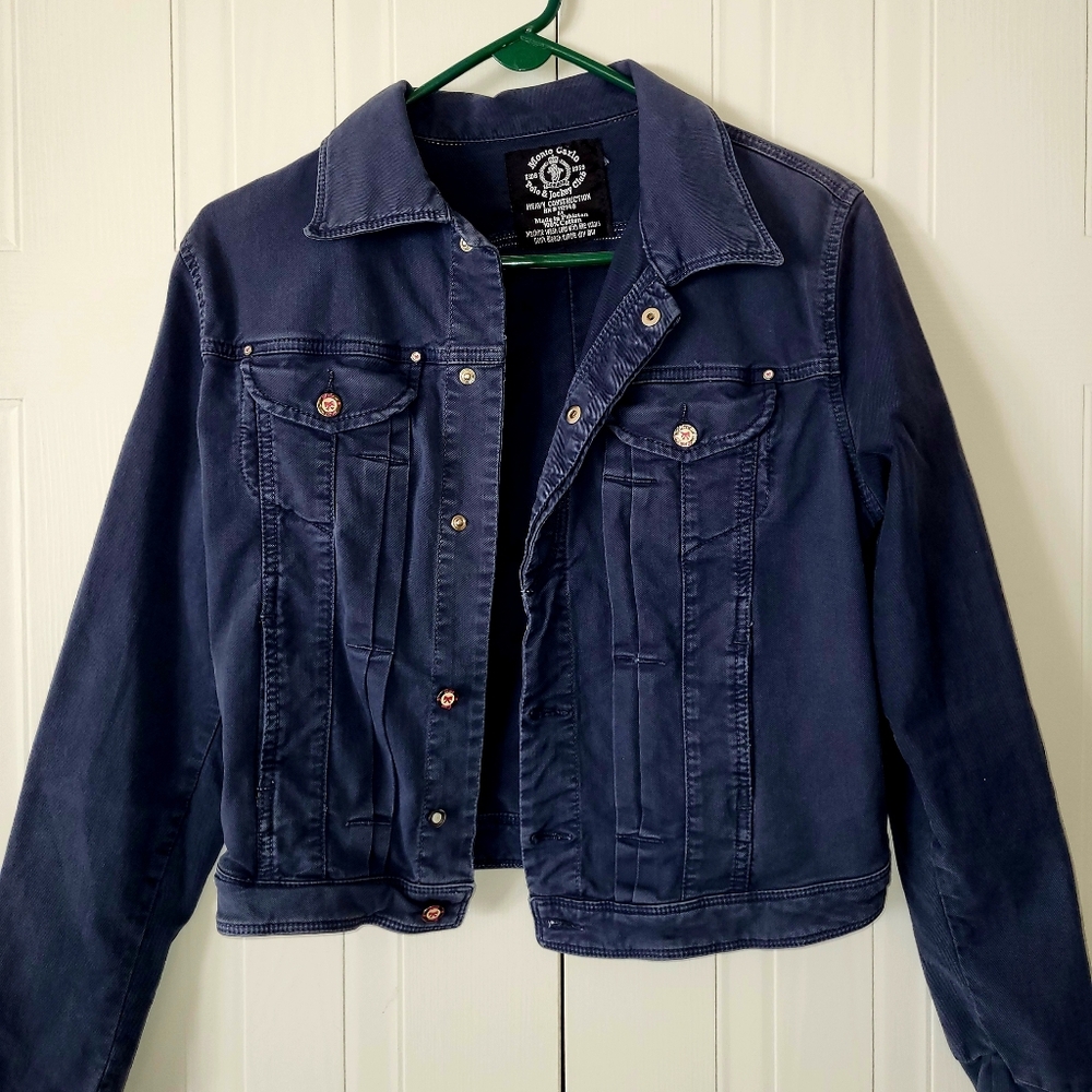 Monte Carlo Polo&Jockey Club Heavy Construction  Navy Blue Jacket  Size M